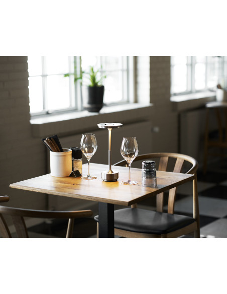 Lyneham Table Lamp - Table lamp, rechargeable, metal, silver 