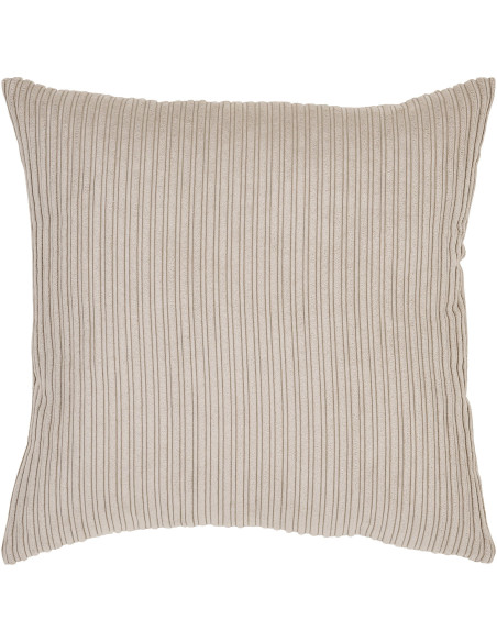 Coussin moderne Carré 45x45 Velours côtelé Sable Kobe 