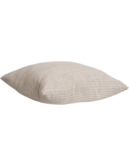 Coussin moderne Carré 45x45 Velours côtelé Sable Kobe 