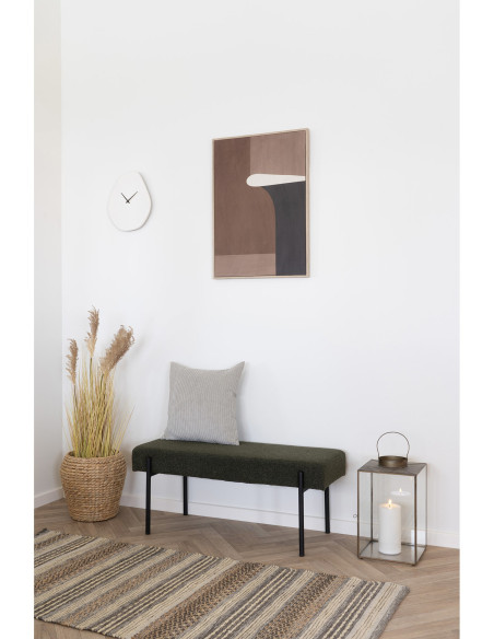 Coussin moderne Carré 45x45 Velours côtelé Sable Kobe 