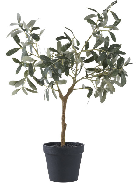 Arbre artificiel réaliste Olivier Hauteur 61 cm Plastique Vert Noir 
