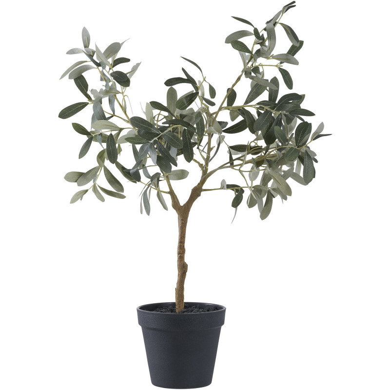 Arbre artificiel réaliste Olivier Hauteur 61 cm Plastique Vert Noir 