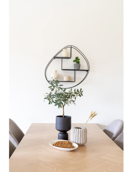 Arbre artificiel réaliste Olivier Hauteur 61 cm Plastique Vert Noir 