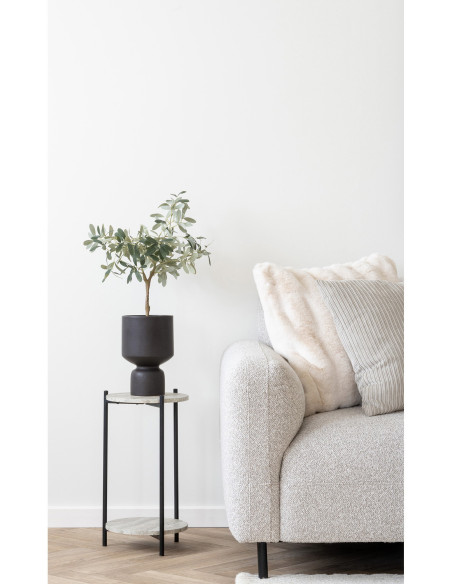 Arbre artificiel réaliste Olivier Hauteur 61 cm Plastique Vert Noir 