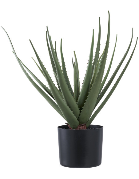 Plante artificielle réaliste Aloe Vera Hauteur 51 cm Plastique Vert 