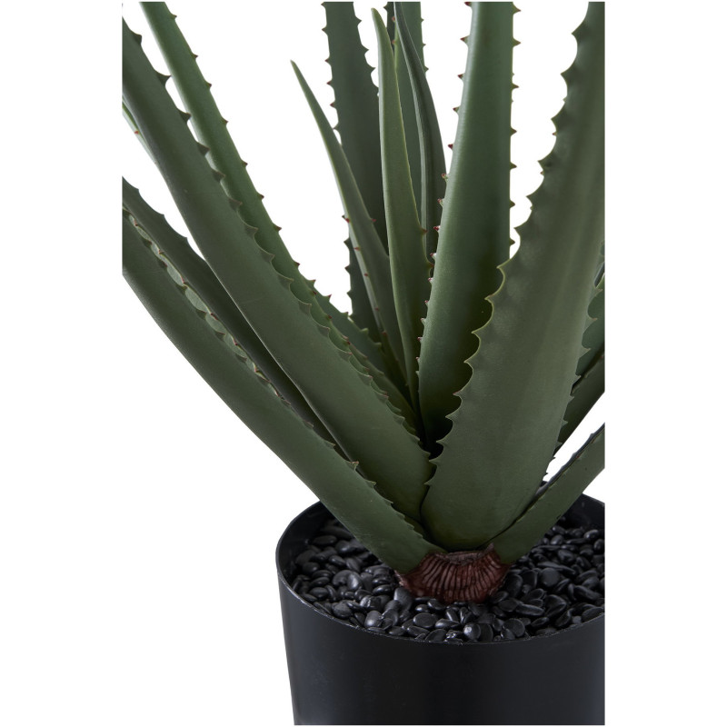 Plante artificielle réaliste Aloe Vera Hauteur 51 cm Plastique Vert 