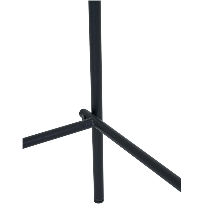 Tabouret de bar moderne Tissu Marron Bois de frêne Naturel Métal Noir Estepona (Lot de 2) 