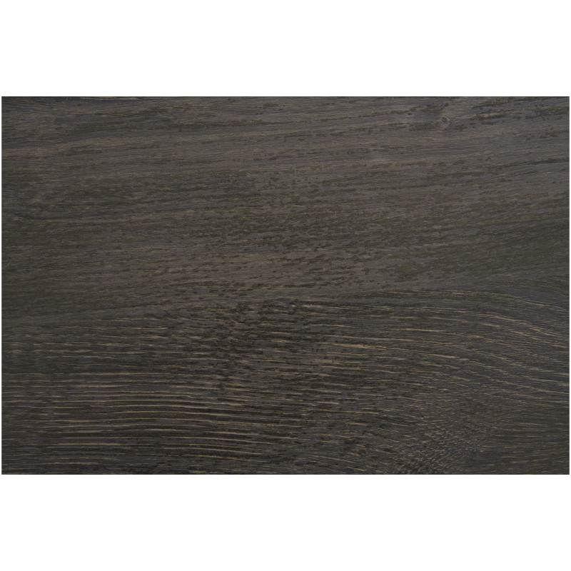 Table d'appoint moderne Ronde Bois MDF Papier décoratif Marron foncé Noir Boavista 