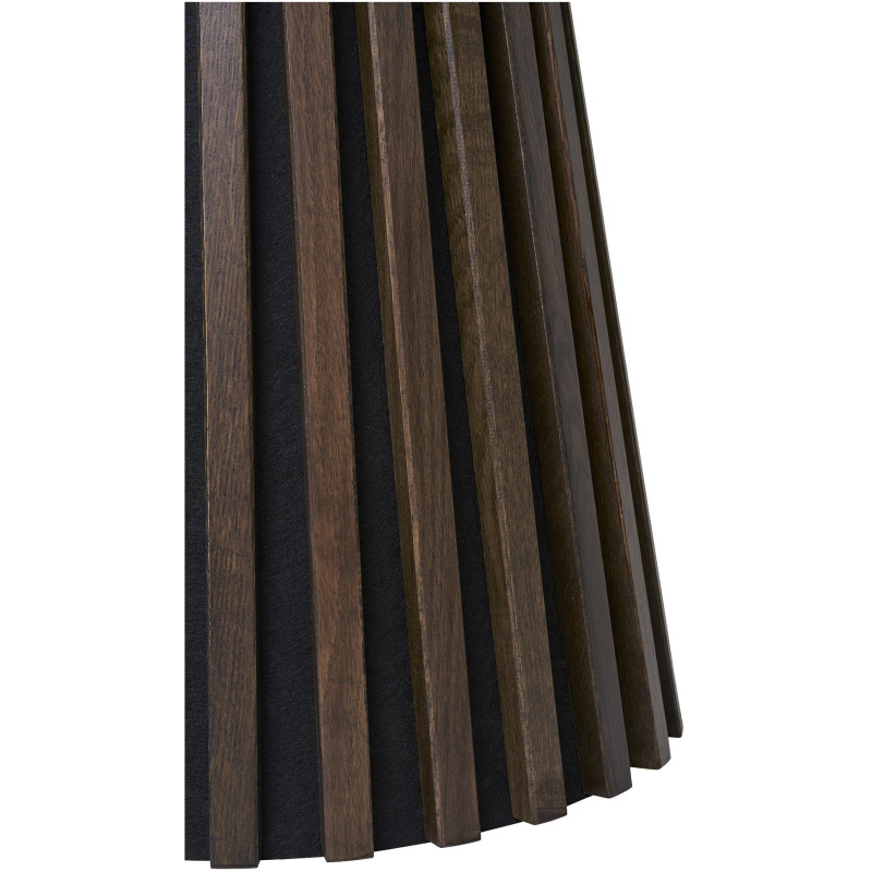 Table d'appoint moderne Ronde Bois MDF Marron Effet chêne Osaka 