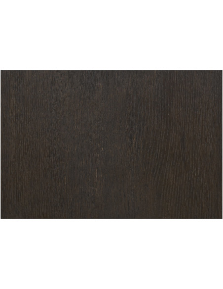 Grand Chevet moderne 1 tiroir 1 niche Bois MDF Marron Effet chêne fumé Feuille de mélamine Métal Noir Kyoto 