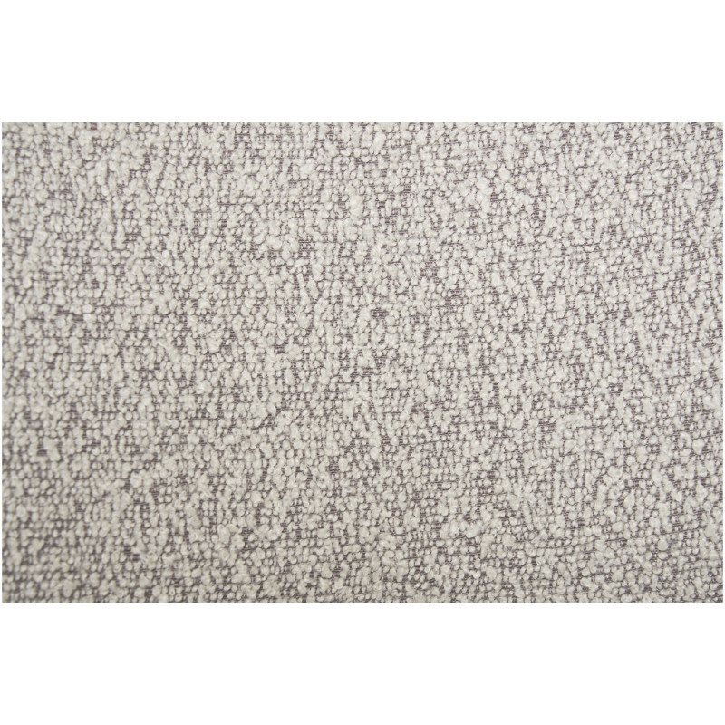 Chaise moderne bouclette Tissu Sable Bouclé Métal Noir Mira (Lot de 2) 