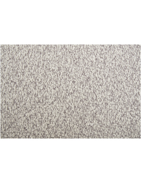 Chaise moderne bouclette Tissu Sable Bouclé Métal Noir Mira (Lot de 2) 