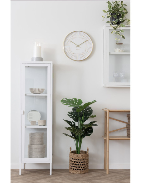 Boite de rangement moderne Ronde 10 cm Travertin Naturel Colisea 