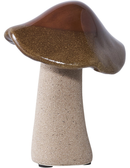 Statuettes déco originales Champignons Céramique Vert Marron Bleu Mushroo (Lot de 3) 