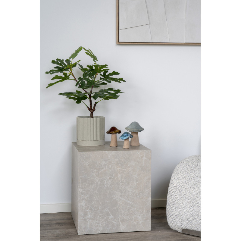 Statuettes déco originales Champignons Céramique Vert Marron Bleu Mushroo (Lot de 3) 