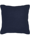 Coussin bleu marine coton recyclé 45 x 45 cm Santos