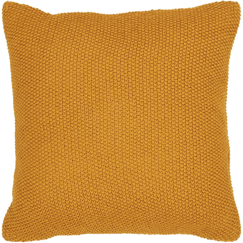 Coussin moderne Carré 45x45 Coton recyclé Ocre Santos 
