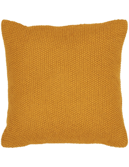 Coussin moderne Carré 45x45 Coton recyclé Ocre Santos 