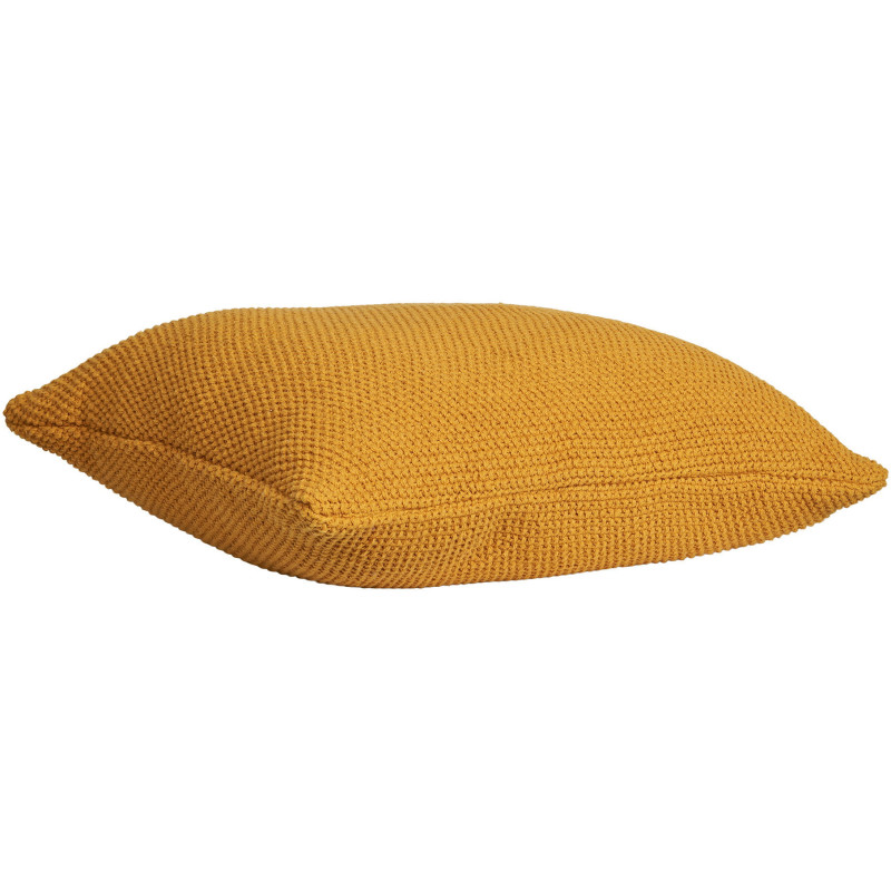 Coussin moderne Carré 45x45 Coton recyclé Ocre Santos 