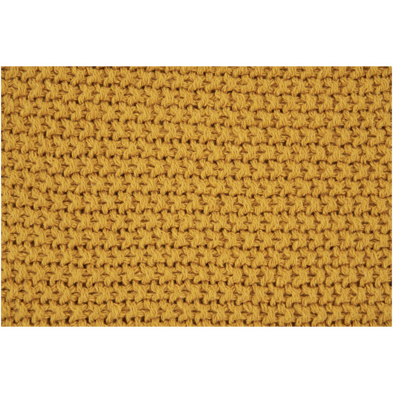 Coussin moderne Carré 45x45 Coton recyclé Ocre Santos 