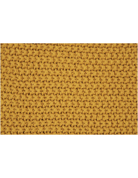 Coussin moderne Carré 45x45 Coton recyclé Ocre Santos 