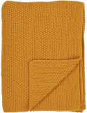Plaid ocre coton recyclé 130 x 170 cm Santos