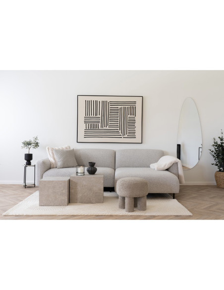 Plaid douceur chaud 130x180 Fausse fourrure Blanc Galena 