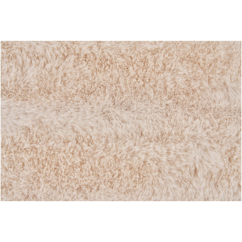 Coussin douceur Carré 45x45 Fausse fourrure Blanc Galena 