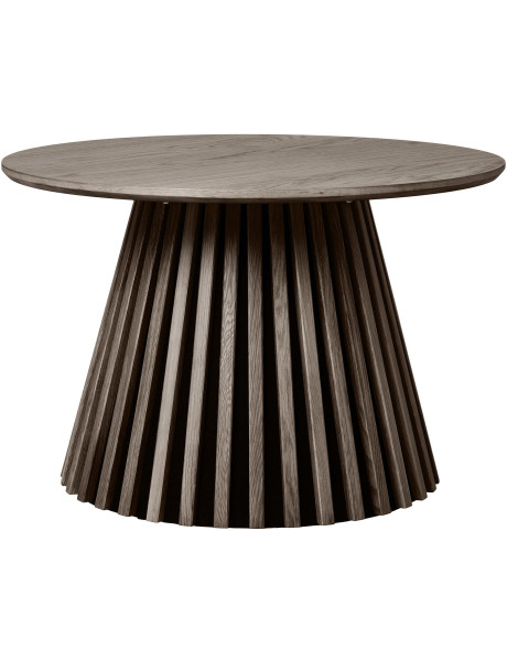 Table basse moderne Ronde Bois MDF Marron Effet chêne Osaka 