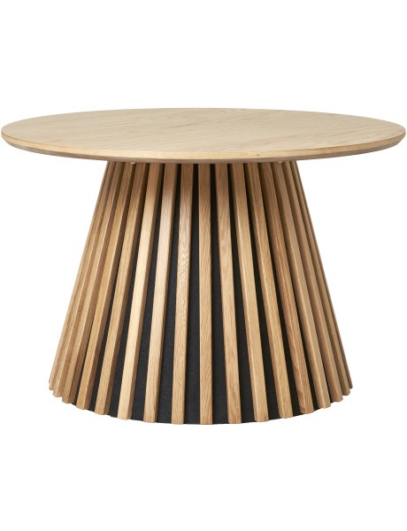 Table basse moderne Ronde Bois MDF Naturel Effet chêne Osaka 