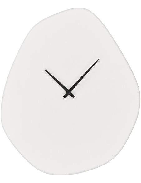 Horloge murale originale silencieuse Organique Hauteur 30 cm Ciment Blanc cassé Vienna 