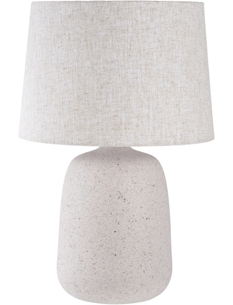 Lampe à poser moderne Hauteur 46 cm Céramique Tissu Sable Croft 
