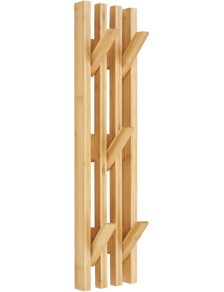 Porte manteau mural moderne rétractable 5 crochets Bambou Naturel Ember House Nordic - 1