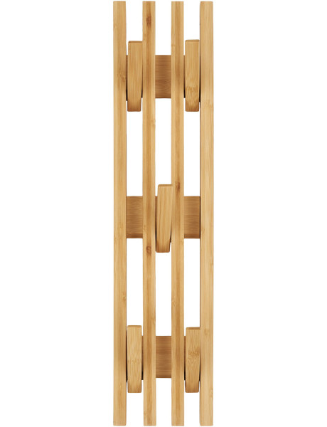 Porte manteau mural moderne rétractable 5 crochets Bambou Naturel Ember House Nordic - 2