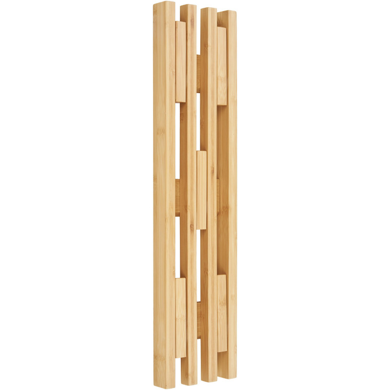 Porte manteau mural moderne rétractable 5 crochets Bambou Naturel Ember House Nordic - 3