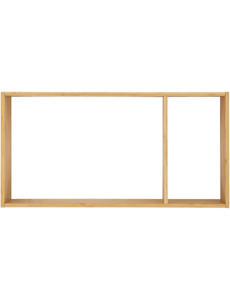 Grande Étagère murale 2 niches Bambou Naturel Ember 