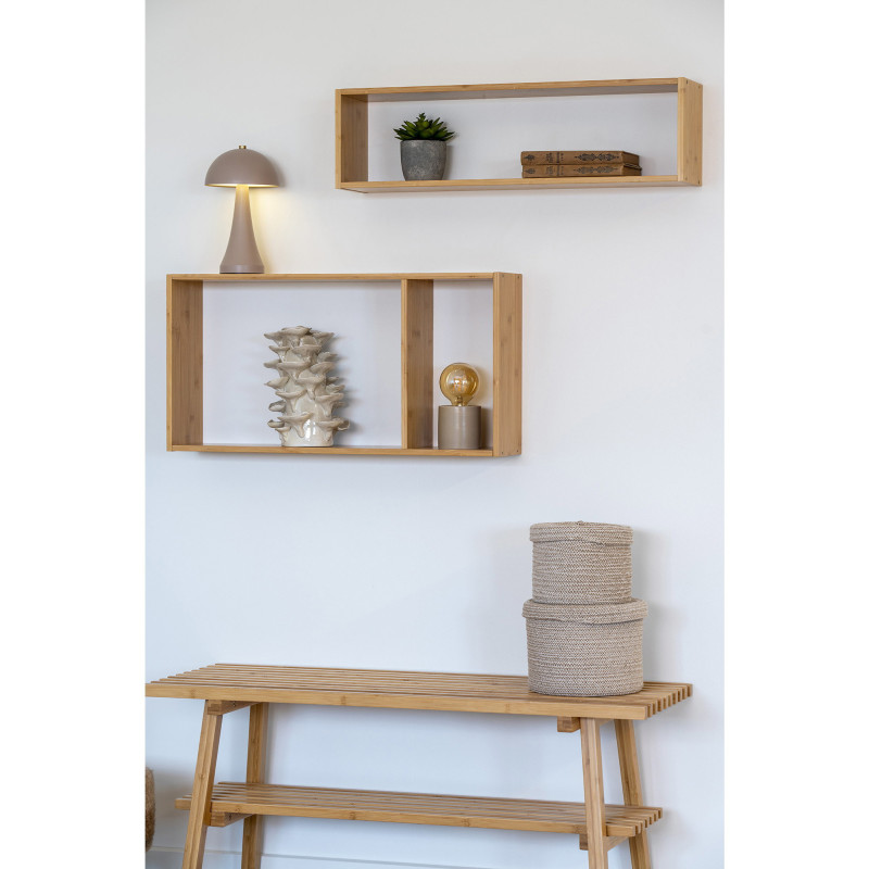 Grande Étagère murale Bambou Naturel Ember 