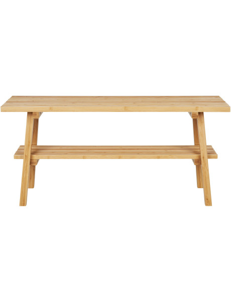 Banc moderne 1 étagère Bambou Naturel Ember 