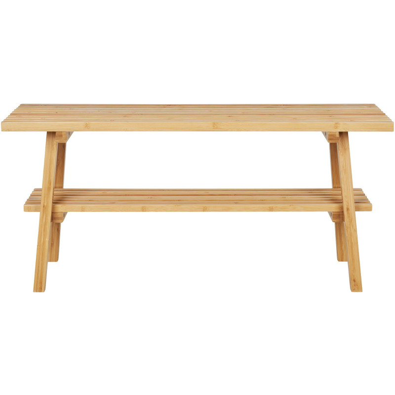 Banc moderne 1 étagère Bambou Naturel Ember 