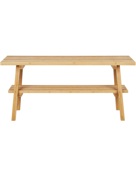 Banc moderne 1 étagère Bambou Naturel Ember 