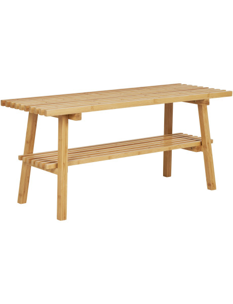 Banc moderne 1 étagère Bambou Naturel Ember 