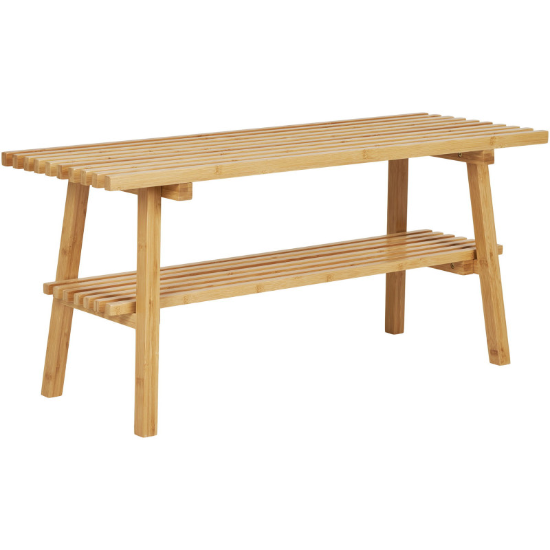 Banc moderne 1 étagère Bambou Naturel Ember 