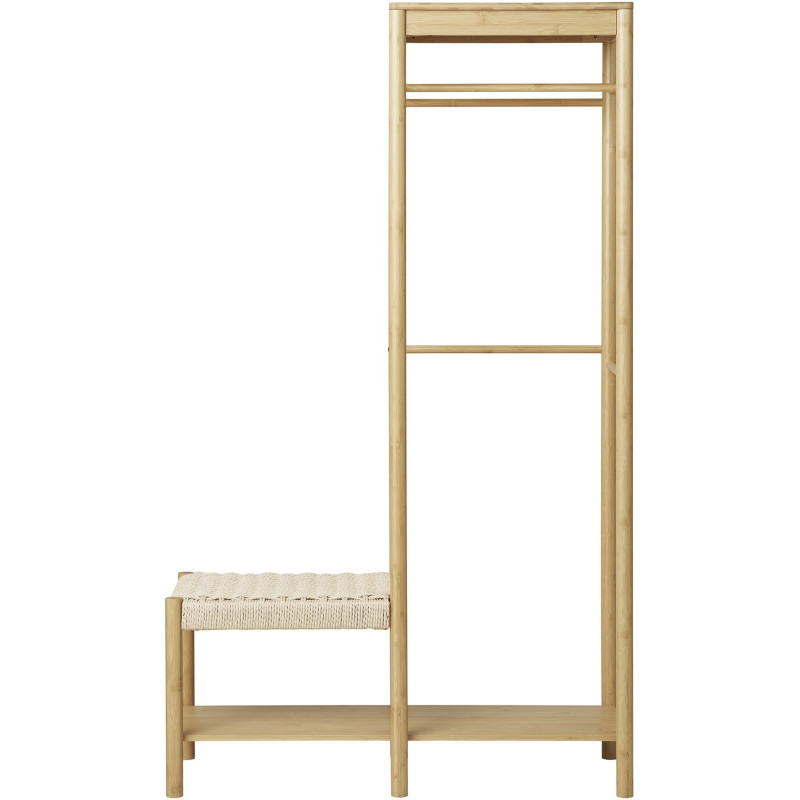 Meuble d'entrée moderne Dressing et Banc Bambou Naturel Corde en papier Ember House Nordic - 1