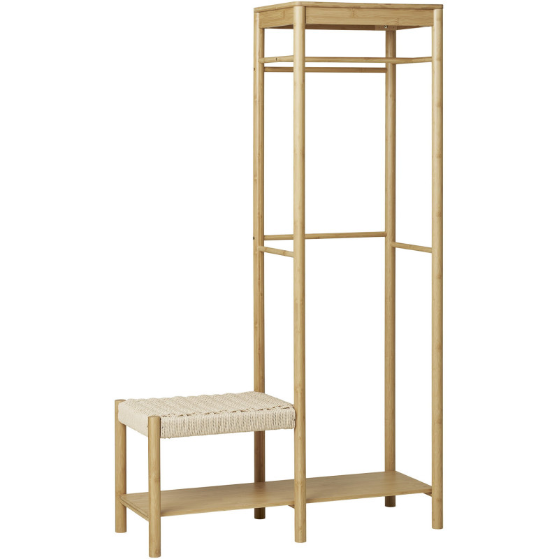 Meuble d'entrée moderne Dressing et Banc Bambou Naturel Corde en papier Ember House Nordic - 2