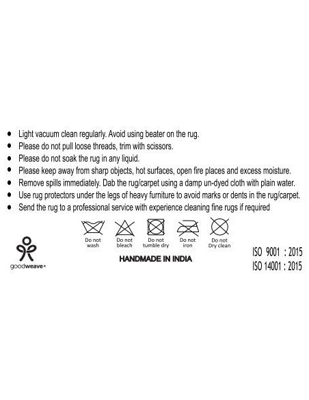 Tapis de couloir tufté Rectangulaire 80x180 Laine Coton Ivoire Mango 