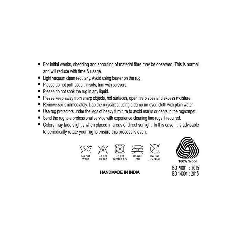 Grand Tapis moderne tufté Rectangulaire 160x230 Laine Marron clair Blanc ivoire Surat 