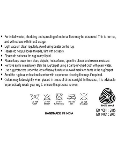 Grand Tapis moderne tufté Rectangulaire 160x230 Laine Marron clair Blanc ivoire Surat 