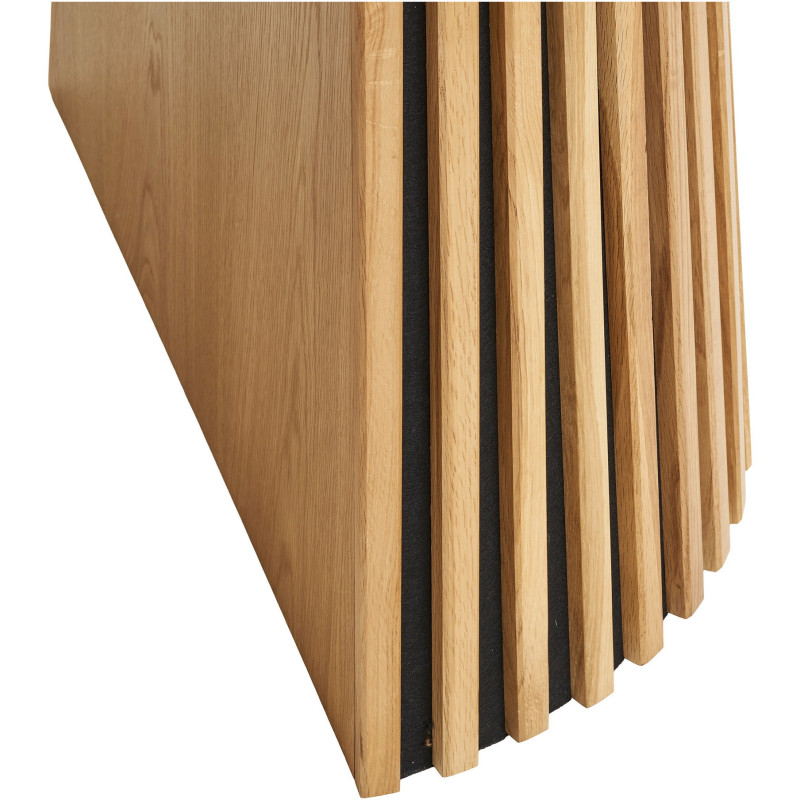 Table à manger extensible 4 à 8 personnes L120 200 cm chêne naturel Osaka 