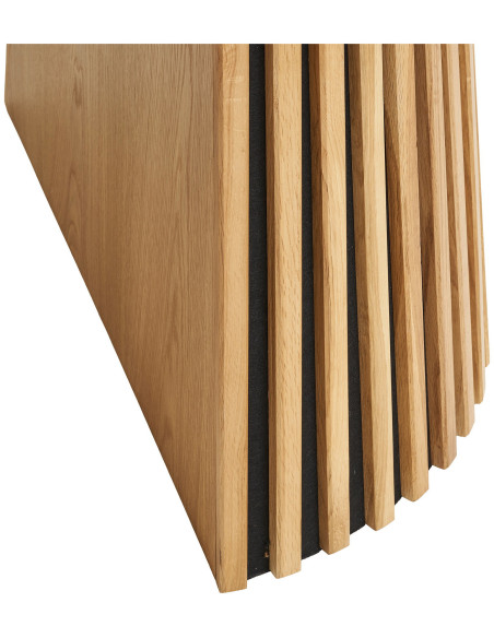 Table à manger extensible 4 à 8 personnes L120 200 cm chêne naturel Osaka 