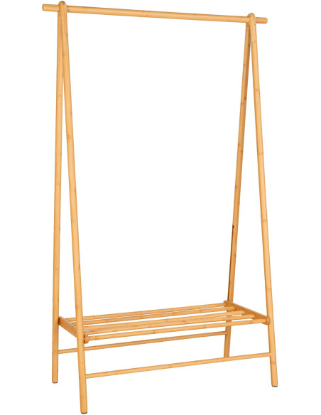 Porte vêtements Dressing moderne 1 étagère Bambou Naturel Manaus House Nordic - 2